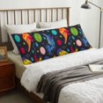 thumbnail image 6 of Naloa Dinosaurs in Space Super Soft 20x60 Body Pillow Case,Long Side Hidden Zipper（PILLOWS ARE NOT INCLUDED）, 6 of 6