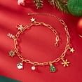 thumbnail image 2 of SPEKSEE Christmas Necklace Bracelet Earrings for Women Christmas Jewelry Accessories Gingerbread Man Christmas Tree Snowman Pendant Necklace Charm Bracelet Christmas Outfits Party Favor, 2 of 8