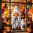 thumbnail image 6 of Ghost Window Clings, No Glue Electrostatic White Scary Stickers for Glass Windows, Reusable Halloween Decor for Home, 6 of 6