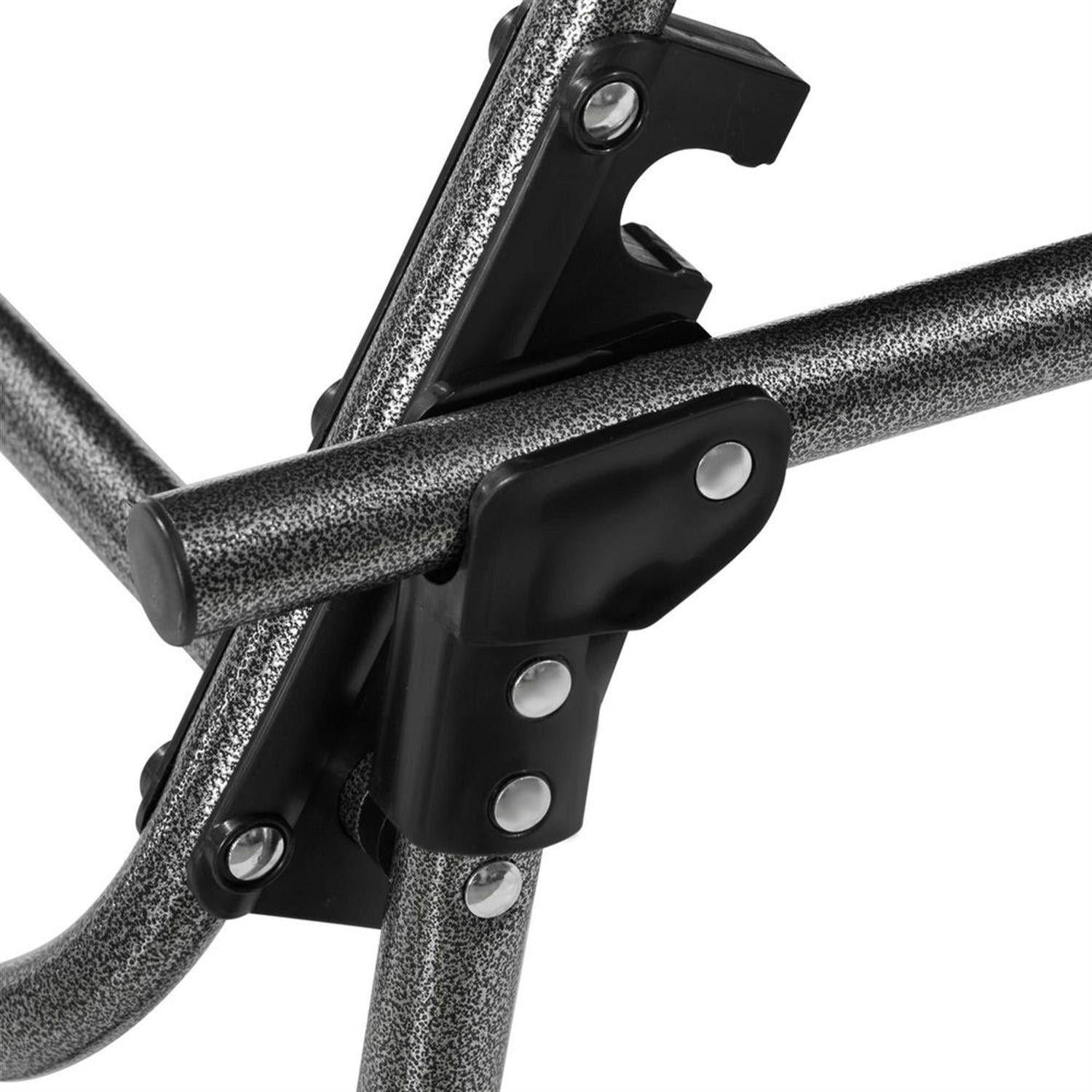 Demi Bonn Outdoor Padded Reclining Chaise Lounge, 6-Level Folding Beach Relaxation Chair with Headrest for Patio Pool Sunbathing, Black