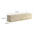 thumbnail image 3 of Terra TV Stand in Travertine, 3 of 10