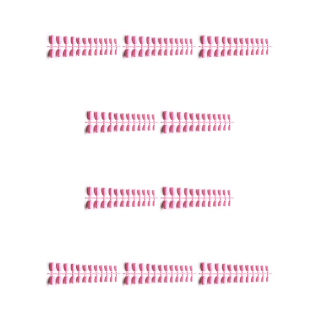 sweethay 24 piezas de uñas prensadas sólidas en forma cuadrada de longitud media, uñas artificiales de color francés DIY para salones de diecisiete 10Conjunto