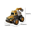 thumbnail image 3 of Toddler Toys Clearance! Kids Toy Gifts QTOCIO Children's Pressing Engineering Vehicle Simulation Inertias Excavator Boys And Girls Toy Gift, Yellow, 3 of 9