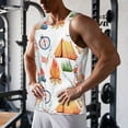 thumbnail image 5 of Salouo Gnome Camping for Men's Tank Tops,Sleeveless Muscle Shirts for Men Quick Dry Workout Tank Top Gym Muscle Tee Fitness Bodybuilding Sleeveless T Shirt-Large, 5 of 7