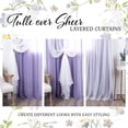 thumbnail image 4 of Quality Home Faux Pippin Linen Sheer Tulle Overlay, 4 of 5