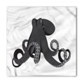 thumbnail image 1 of Octopus Bandana, Monochrome Style Animal, Unisex Head and Neck Tie, by Ambesonne, 1 of 2