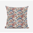 thumbnail image 2 of Roses Sprayed Stars Suede Zippered Pillow W Insert in Light Blue Red 16 x 16, 2 of 6