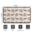 thumbnail image 5 of Saint Bernard Dog Breed and Flower Floral Door Rugs,Washable Non Slip Door Mats Indoor,Decorative Door Mats,Entry Mat Indoor for Entrance,Bedroom,Kitchen,Bathroom,30"x17", 5 of 6