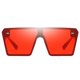 thumbnail image 1 of Gafas de sol para mujer de moda, monturas grandes, lentes teñidas, gafas, gafas rojo Zulema Gafas de sol de rectángulo de moda, 1 of 6