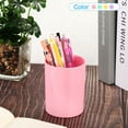 thumbnail image 5 of Uxcell Pencil Holder, Makeup Brush Holder Cup Storage Round Desktop Organizer Purple, 5 of 6