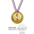 thumbnail image 2 of 10-Pack Gold Silver Bronze Award Medals for Kids and Adult Sports Tournaments Prize Round with Neck Ribbon for Olympic Style for Children School Sports or Any Competition (Gold), 2 of 6