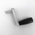 thumbnail image 1 of OUNONA Six-Tooth Hole Clothes Hanger Handle Silver Reusable Plastic Manual Crank Operation Various Locations 1Set, 1 of 8
