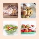 thumbnail image 4 of Inteprter Caja a prueba de polvo de aplicaciones amplias del contenedor de envolturas de plástico en forma de manzanas de cocina limpia y Almacenamiento y organización del hogar naranja, 4 of 6