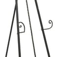 thumbnail image 5 of DecMode 21" x 65" Black Metal Tall Adjustable Floor Scroll Easel with Gold Accents, 1-Piece, 5 of 15