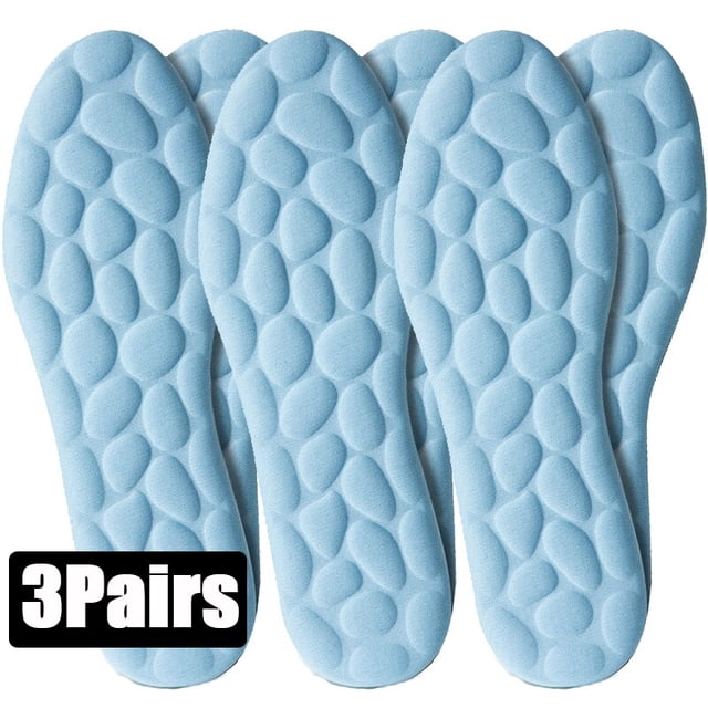 pares de almohadillas para zapatos de masaje, plantillas de espuma viscoelástica para zapatos, suela, cojín transpirable, plantillas deportivas para correr para pies, plantillas ortopédicas 39-40 Gao Jinjia LED