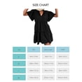 thumbnail image 5 of Vestidos con cuello en V vestido corto suelto y transpirable para mujer cómodo cordón frontal para verano fiesta compras escuela ANGGREK Otros, 5 of 5