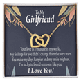 thumbnail image 3 of To My Girlfriend You are my Treasure Inseparable Necklace, 3 of 7