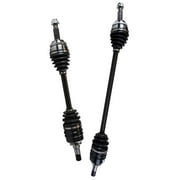 AutoShack Front New CV Axle Drive Shaft Assembly Neoprene Boots Set of 2 Driver and Passenger Side Replacement for 2003-2014 Toyota Matrix 2009-2018 Corolla 2003-2008 2009 2010 Pontiac Vibe 1.8L FWD