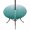 Teal, variant on Round Outdoor Tablecloth with Umbrella Hole and Zipper, Teal Green Ombre Tablecloth with Elastic Waterproof, Contemporary Gradient Abstract Art Patio Table Covers for 55" - 60" Picnic Pool Tables
