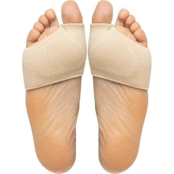 Silicone Gel Half Insoles Women men Metatarsal Pads Heels Half Honeycomb Breathable Shoe Relief Moisture Wicking Forefoot Pad（Skin-S）