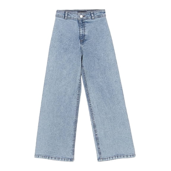 Jeans George para Niña Juvenil, Amplio de Mezclilla Azul Claro Talla 6