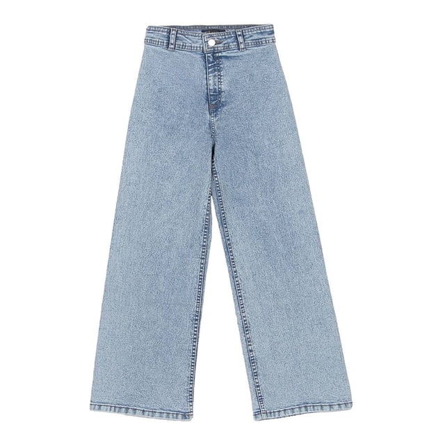 Jeans George para Niña Juvenil, Amplio de Mezclilla Azul Claro Talla 12