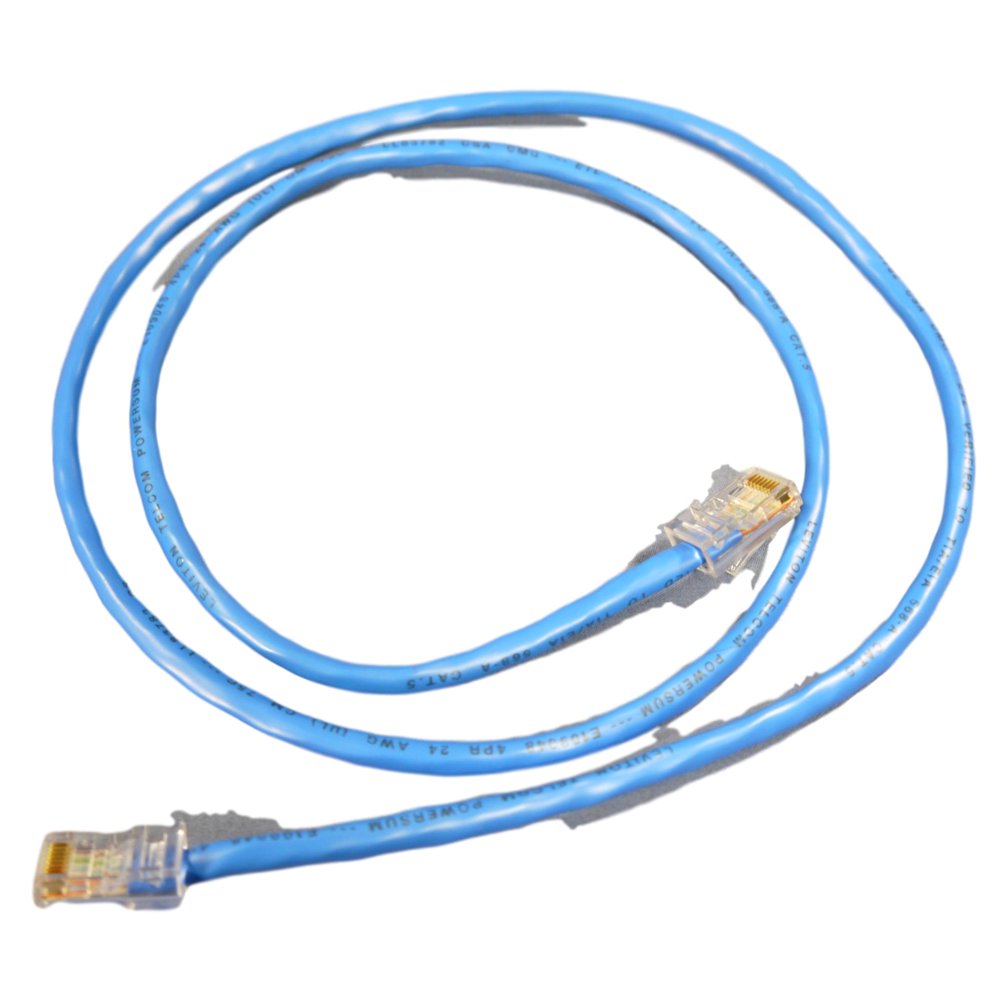 Leviton Blue Cat 5 3 ft LAN Patch Cord Network Cable Cat5