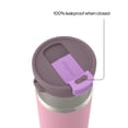 thumbnail image 4 of Contigo Water Bottle, 16 Oz, Stainless Steel, Vacuum Insulated Leakproof, DualSip 2-Way Lid, Lunar Petal, 4 of 6