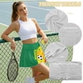 thumbnail image 6 of FUIALDOLG Women's Tennis Skirt with Shorts Senegal Football Athletic Skirts Womens A Line Mini Tennis Skirt with Pockets Lady Athletic Skorts Global Soccer Cup Outfits，M, 6 of 7