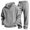 A Gray, variant on 2 Piece Waffle Sets for Boy Long Sleeve Quarter Zip Hooded Pullover Loose Sweatpants Boys Fall Winter Lounge Outfits