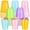 pink, light green, light blue, light purple, yellow, variant on Kochorie 50 Pack Disposable Plastic Cups 12 Ounce Drinking Party Cups Bulk Party Cups for Spring Easter Parties Wedding Birthday Graduation Picnics Events, Pastel Rainbow