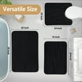 thumbnail image 2 of Smiry Memory Foam Bath Mat, Soft and Non-Slip Bathroom Rugs, Absorbent Bath Rugs 47"x"17, Black, 2 of 8