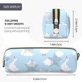 thumbnail image 3 of Honeii Cute Goose On A Blue Sky Pattern Pencil Case, Pencil Pouch, Pencil Case Small, Pencil Pouch Aesthetic, PVC Pencil Pouch, Pencil Bag, Makeup Pouch, 3 of 7