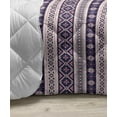 thumbnail image 3 of Aztec Down Alternative Comforter, Print of Retro Style Native Ornaments, Microfiber Quilt for All Season, 5 Sizes, Champagne Mauve Taupe, by Ambesonne, 3 of 3