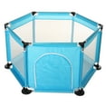 thumbnail image 3 of Baby Playpen Interactive Kids Play Playard Ocean Ball Safety Gate 6 Panel Fence (balls not Include), 3 of 6