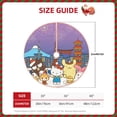 thumbnail image 5 of Lsque Sanrio Print Christmas Tree Skirt with Ties and Velcro,Xmas Holiday Decorations, Adjustable Tree Skirt-36", 5 of 6