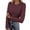 Wine, variant on Fashion Womens Tops 2026 Plus Size Shirts Printing Casual Round Neck Long Sleeve Tops T-shirt Blouses