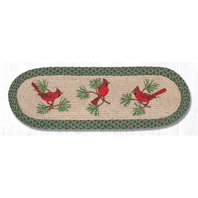Capitol Importing 68-081P 13 x 36 in Pinecone Oval Table Runner 