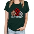 thumbnail image 2 of TIMIFIS T-Shirts de Pâques pour Femmes, Mignons Œufs de Pâques, Manches Courtes, Col Rond, Décontracté, Été, 2 of 4