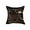 Chocolate & Gold, variant on 18 x 18 in. Torino Madrid Pillow - Black