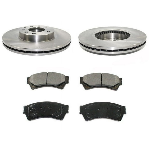Front Brake Pad and Rotor Kit - Compatible with 2007 - 2012 Lincoln MKZ 2008 2009 2010 2011
