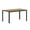 Natural, variant on Flash Furniture Finch Commercial Grade Outdoor Dining Table 55" x 31" with Faux Teak Poly Slats and Metal Frame, Gray/Gray