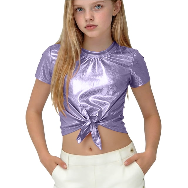 Niños Disfraces Niños Primavera Verano Color Sólido Carnaval Festa Festival Desempeño Cuello Redondo Camiseta Top para Niño Pequeño