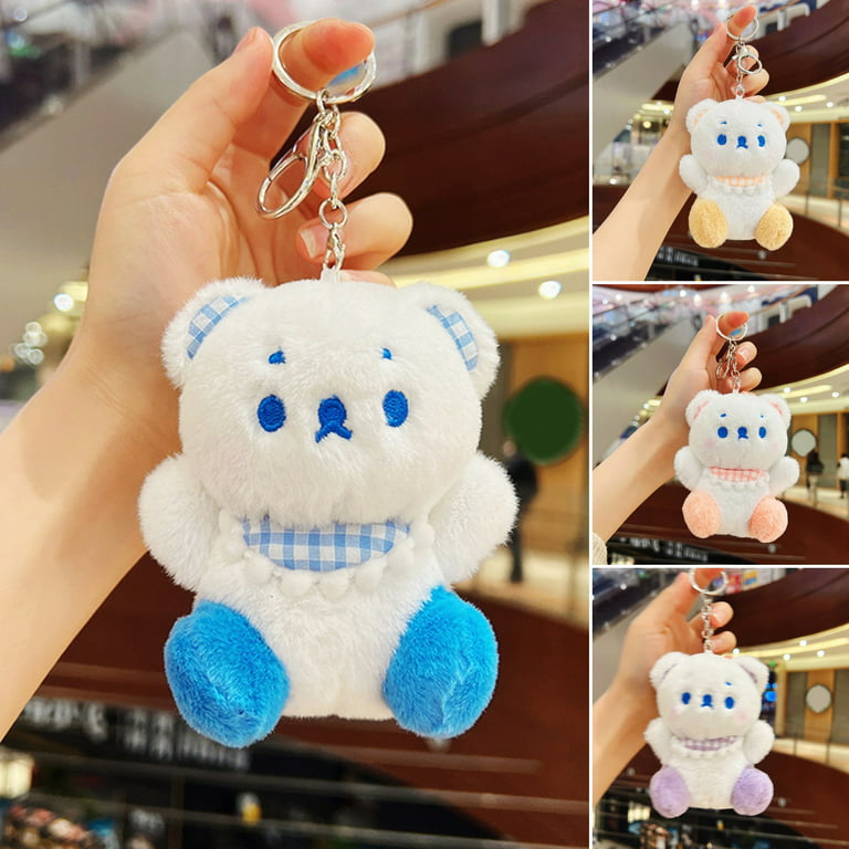 Gift Bear Plush Key Rings Animal Plush Toy Stuffed Doll Keychain Plush  Keychain