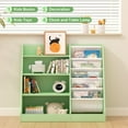 thumbnail image 3 of Hironpal Durable and Versatile Sling Storage Bookshelf for Kids Room - 4 Tier Children's Bookcase with Toy Organiser for Study Living Room, 3 of 8