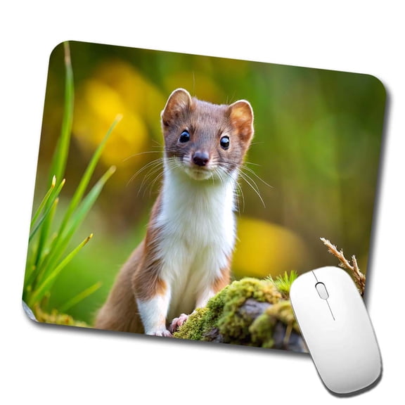 Stoat Ermine Mouse Pad Low Profile Gaming Mat