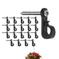 thumbnail image 3 of Q Hanger Hooks, Outdoor Wall Hanger Christmas Lights Hook, Reusable Screw in Christmas Light Hooks Indoor Outdoor Light Hooks Clips for Outdoor Wire and Fairy Lights, 3 of 8