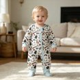 thumbnail image 7 of CAUYDY 3 6 9 Months 1T 2T Baby Boy Coming Home Outfits Newborn Sleepers Preemie Clothing Fall Winter Long Sleeved Bodysuit Infant Boys Pajamas Romper Light Blue for Sizes 3-6 Months, 7 of 7