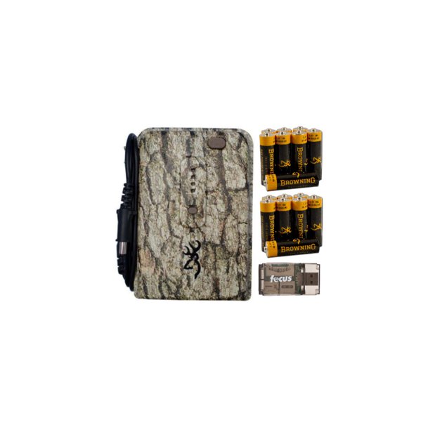 Browning External Trail Camera Battery Power Pack with Batteries and
