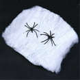 thumbnail image 2 of Halloween Decorations Artificial Spider Web Super Stretch Cobwebs With Fake Spiders Scary Party Scene Decor Indoor Outdoor Props, 2 of 5